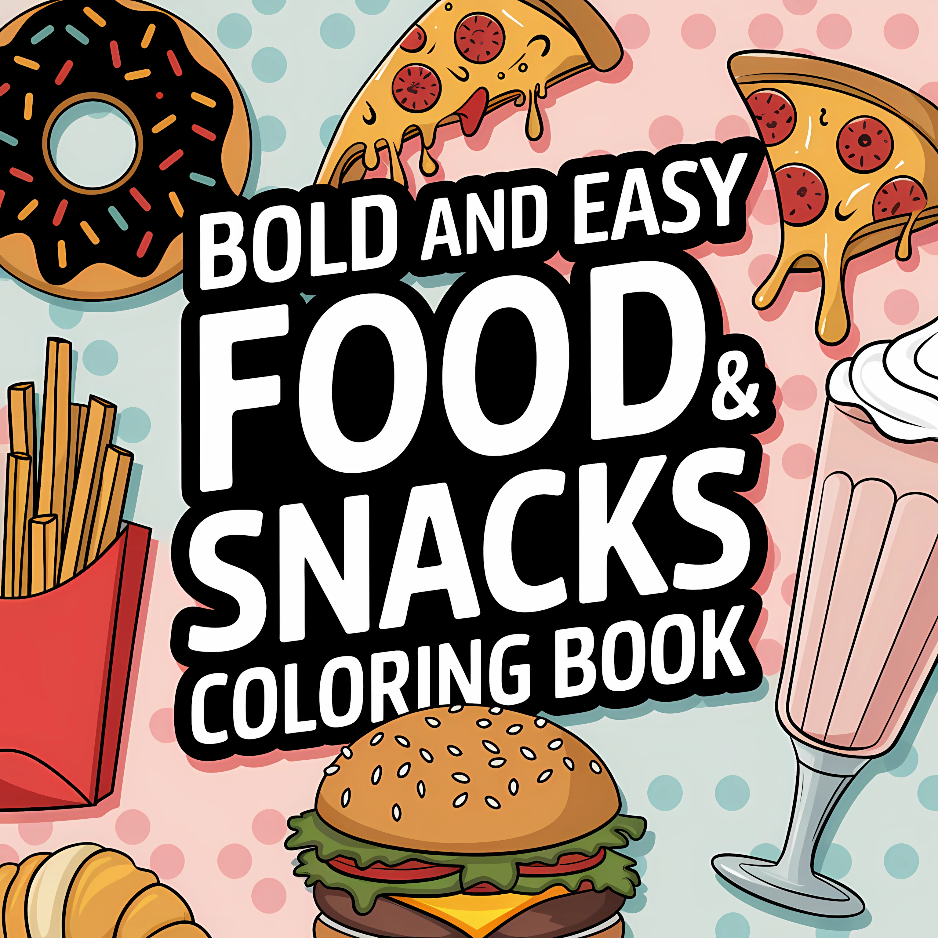 كتاب تلوين سهل للأطعمة والوجبا - مراجعة Food Snacks Drawing وسعره