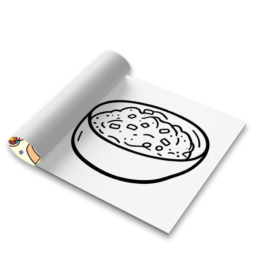 كتاب تلوين سهل وجميل بتصميمات  - مراجعة Food Snacks Drawing وسعره
