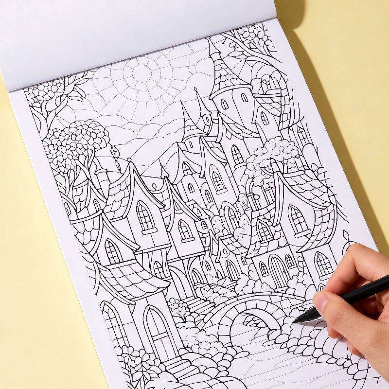 كتاب تلوين يدوي الصنع للبالغين - مراجعة Food Snacks Coloring Book وسعره