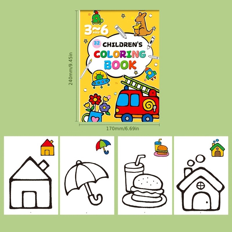 كتاب رسم للأطفال، يحتوي على حا - مراجعة Food Snacks Coloring Book وسعره